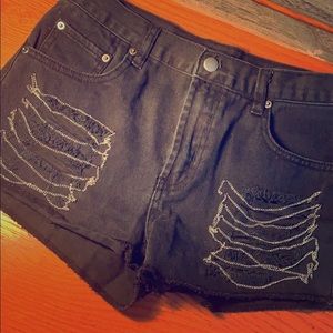 Forever 21 high waist chain shorts